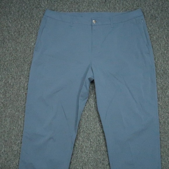 Lululemon Pants Men 40x32 Blue ABC Classic Fit WovenAir 5 Pocket Trouser - Picture 2 of 11